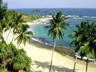 En strand i Tangalle